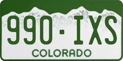 CO license plate 990IXS
