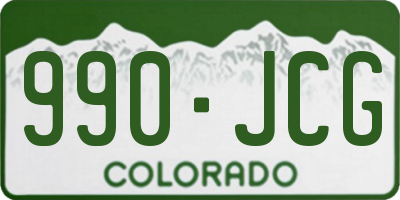 CO license plate 990JCG