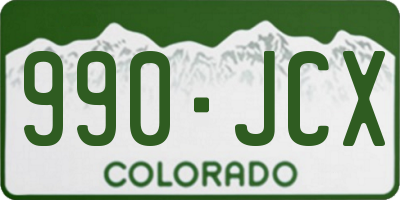 CO license plate 990JCX