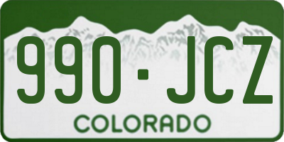 CO license plate 990JCZ