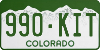 CO license plate 990KIT