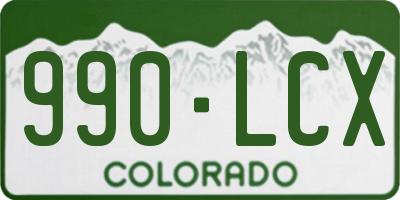 CO license plate 990LCX