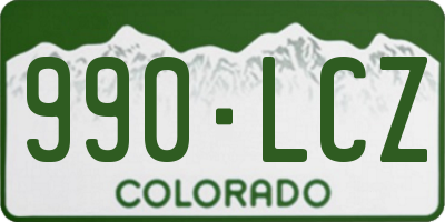 CO license plate 990LCZ
