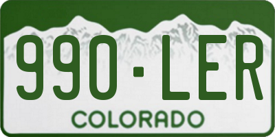 CO license plate 990LER