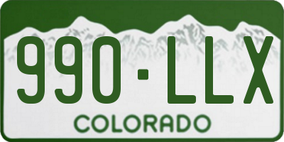 CO license plate 990LLX