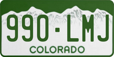 CO license plate 990LMJ