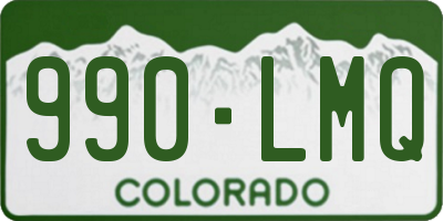 CO license plate 990LMQ