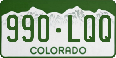 CO license plate 990LQQ