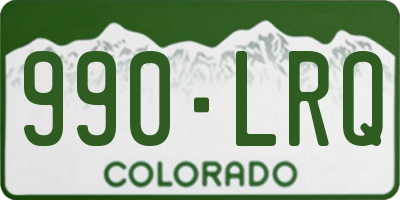 CO license plate 990LRQ