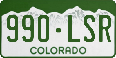 CO license plate 990LSR