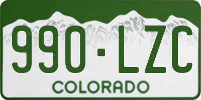 CO license plate 990LZC