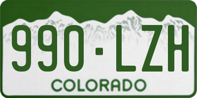 CO license plate 990LZH