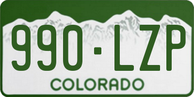 CO license plate 990LZP