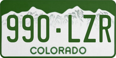 CO license plate 990LZR