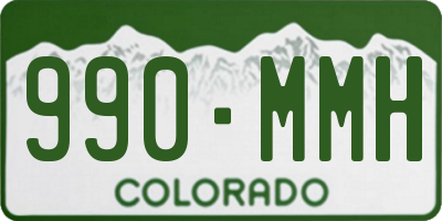 CO license plate 990MMH