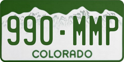 CO license plate 990MMP