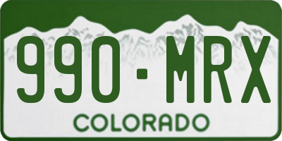 CO license plate 990MRX