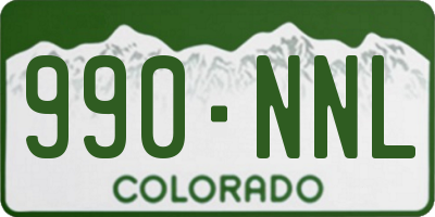 CO license plate 990NNL