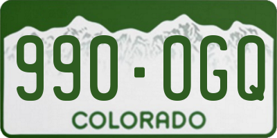 CO license plate 990OGQ
