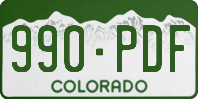 CO license plate 990PDF