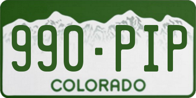 CO license plate 990PIP