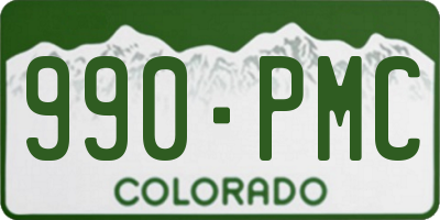CO license plate 990PMC