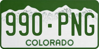 CO license plate 990PNG