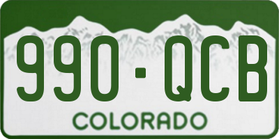 CO license plate 990QCB