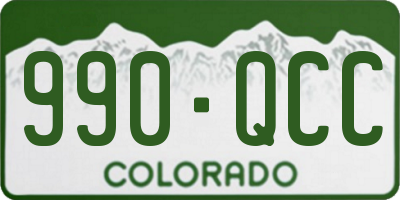CO license plate 990QCC