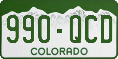 CO license plate 990QCD