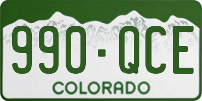 CO license plate 990QCE