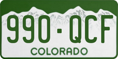 CO license plate 990QCF