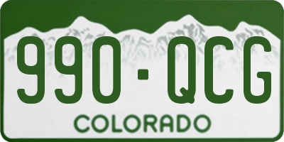 CO license plate 990QCG