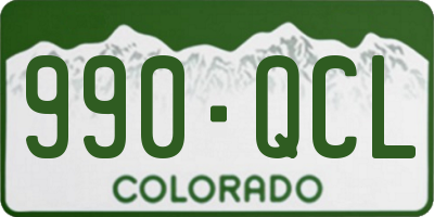 CO license plate 990QCL