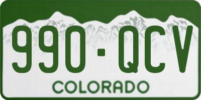 CO license plate 990QCV