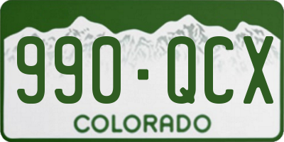 CO license plate 990QCX