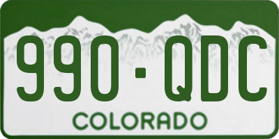 CO license plate 990QDC