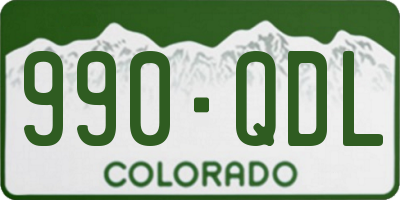 CO license plate 990QDL