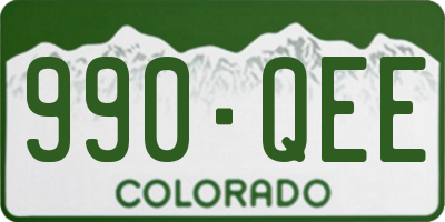 CO license plate 990QEE