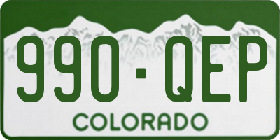 CO license plate 990QEP