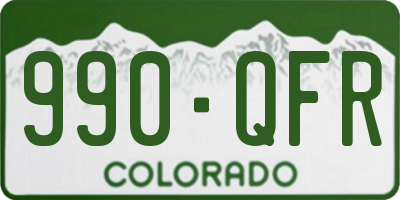 CO license plate 990QFR