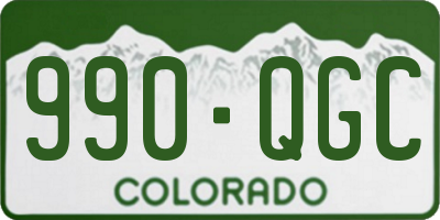 CO license plate 990QGC