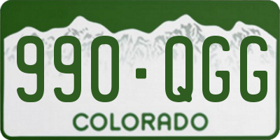 CO license plate 990QGG