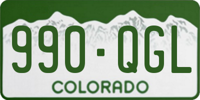 CO license plate 990QGL