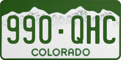 CO license plate 990QHC
