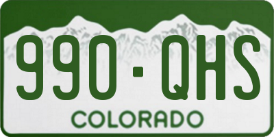 CO license plate 990QHS