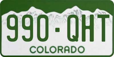 CO license plate 990QHT