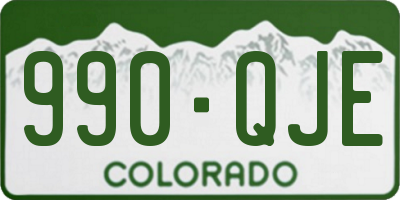 CO license plate 990QJE