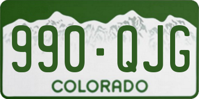 CO license plate 990QJG
