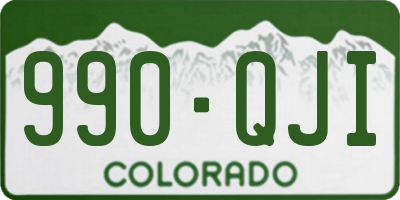 CO license plate 990QJI